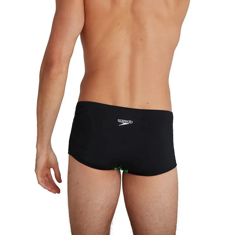 Speedo - Men's 17cm Club Training Placement Brief - Black/Blue