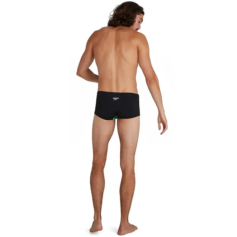 Speedo - Men's 17cm Club Training Placement Brief - Black/Blue