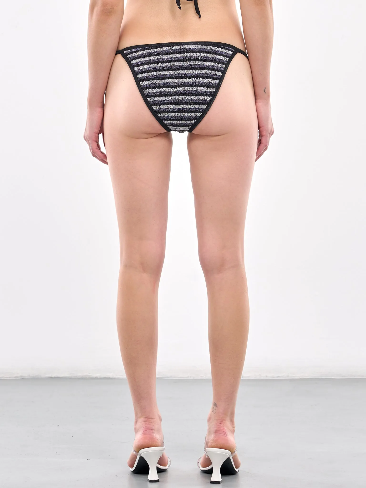 Stripe Bikini Bottom (008041-205-METALLIC-STRIPES)