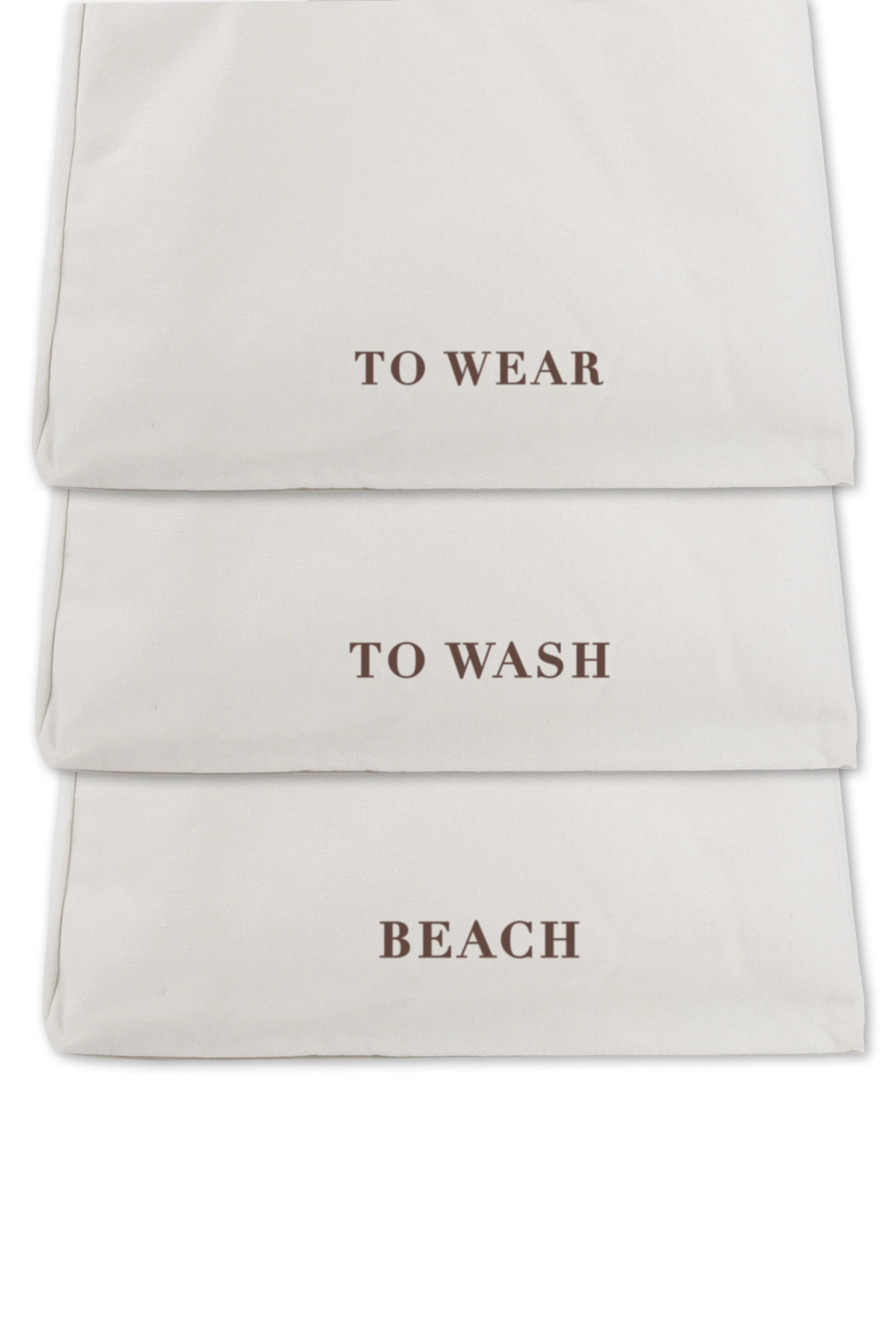 Sunday by GG X HA Personalised Cotton Drawstring Packing Organisers x3