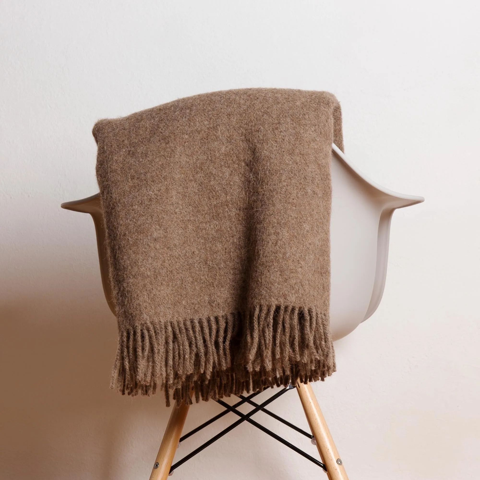 Tahua Wool Blanket [Light brown]