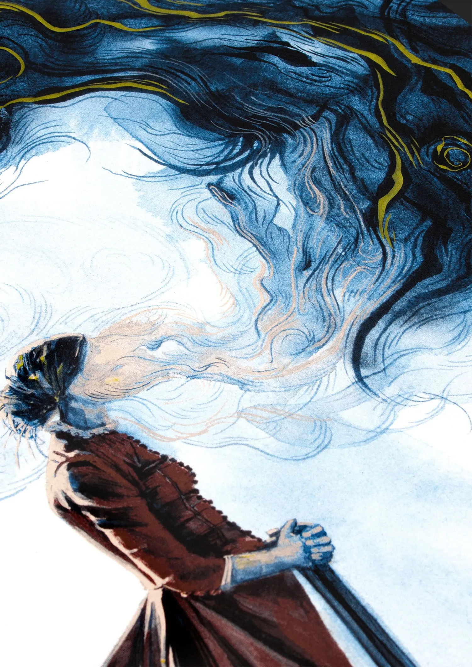 The Wind Hand Finished screen printed poster