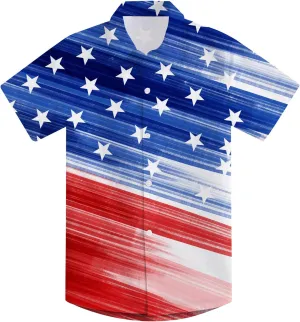 uideazone 2-10 Years Boys Button Down Shirts 3D Graphic Hawaiian Aloha Short Sleeve Dress Shirt Tops