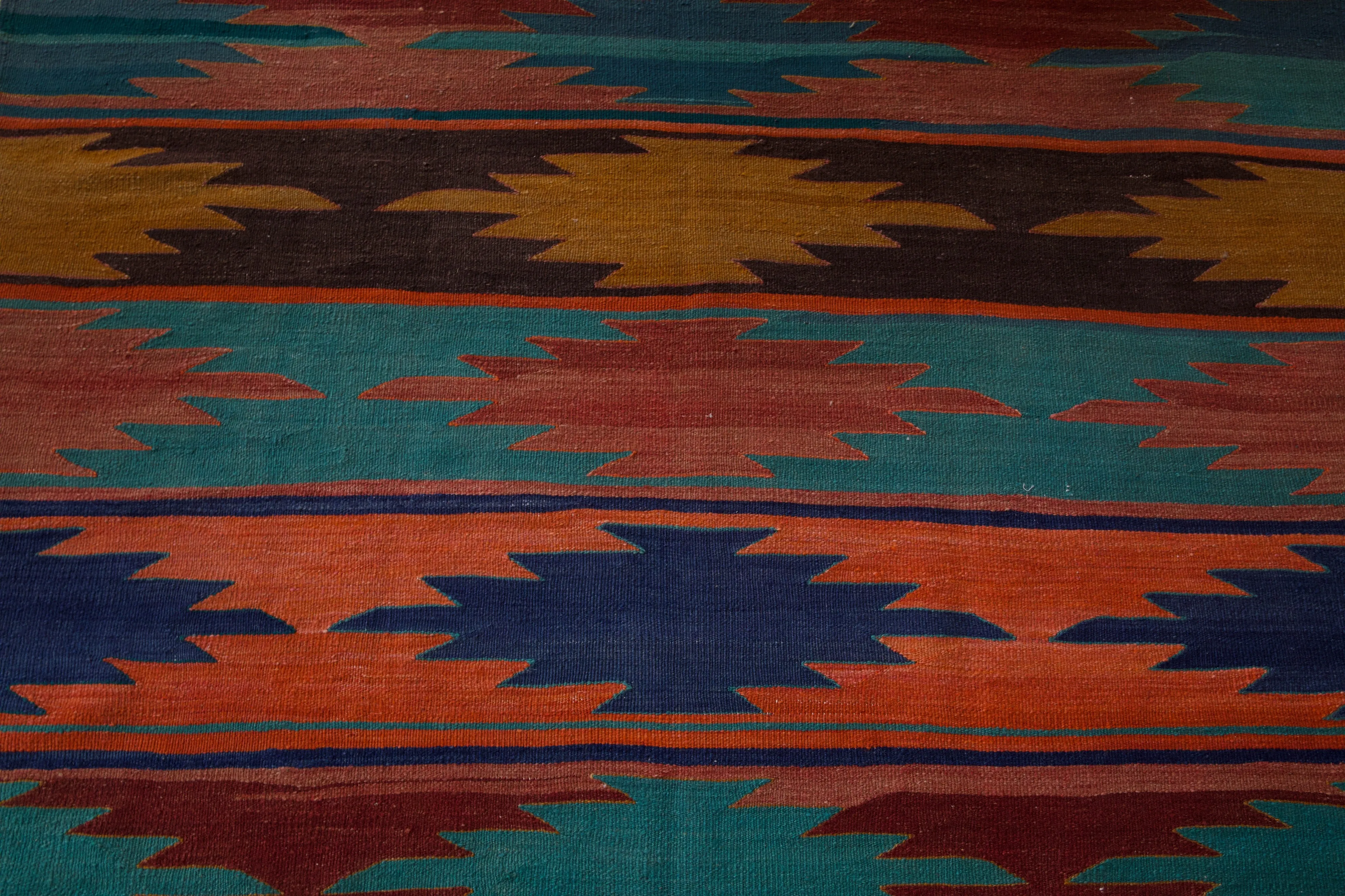 Vintage Afyon Kilim Rug 5'x10'3"