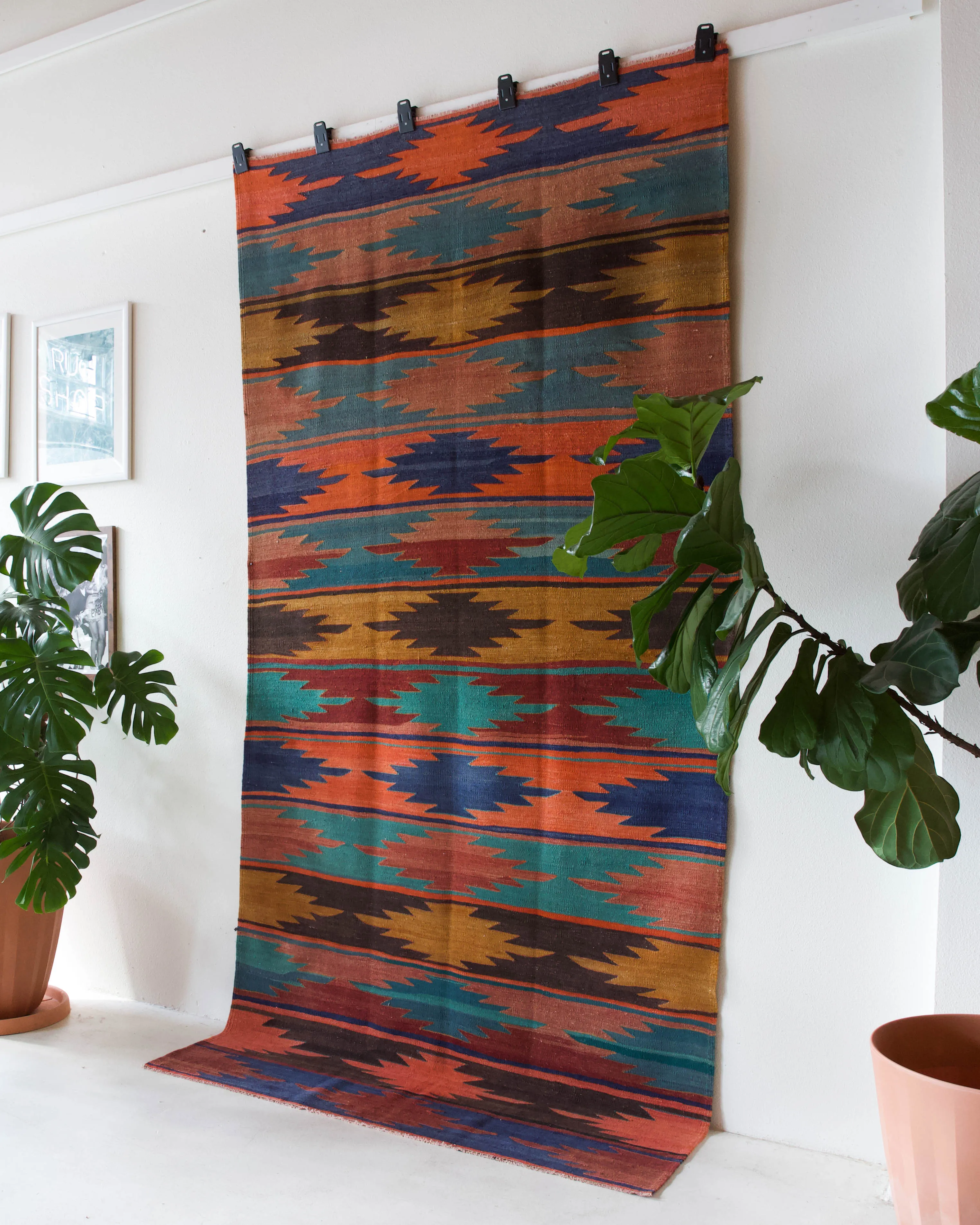 Vintage Afyon Kilim Rug 5'x10'3"