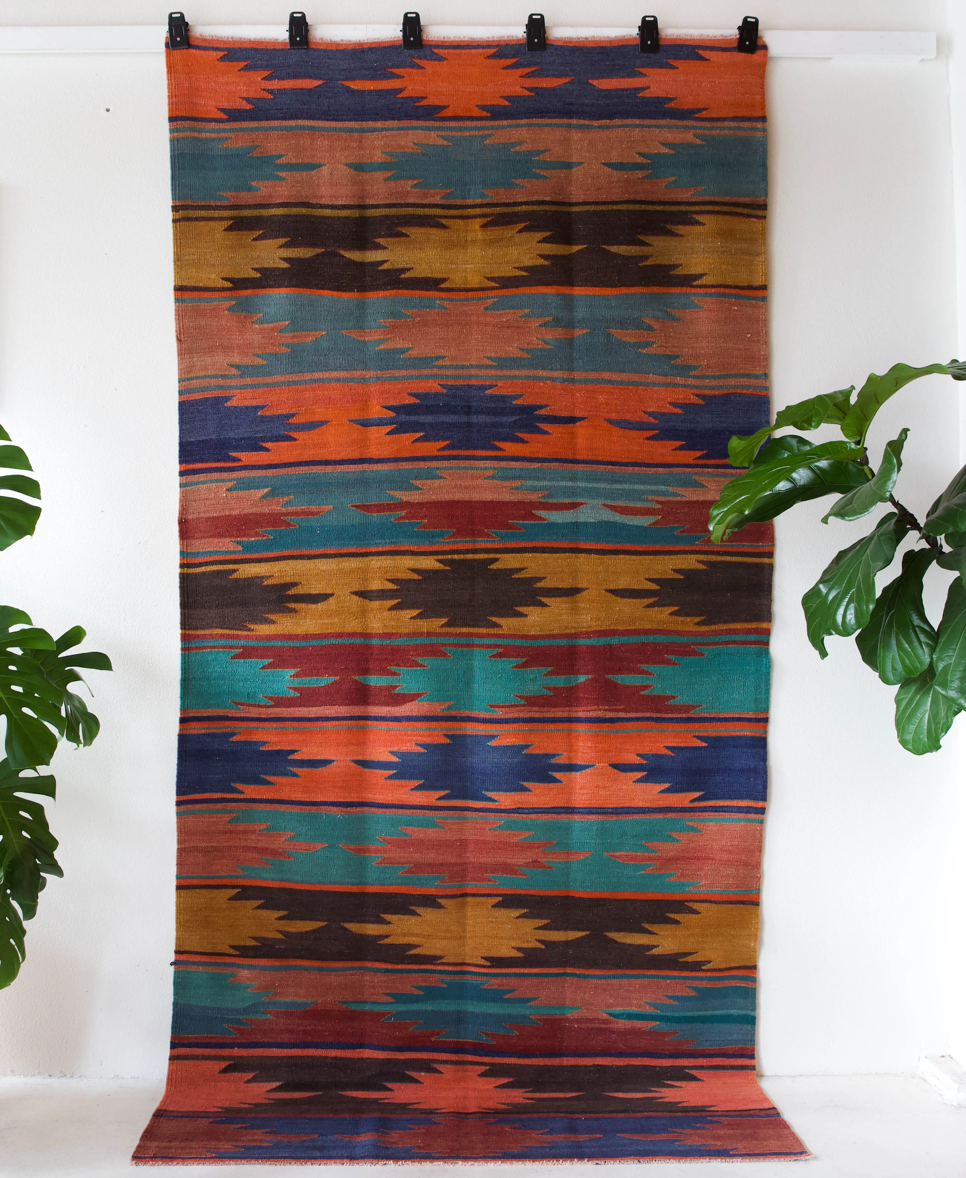 Vintage Afyon Kilim Rug 5'x10'3"