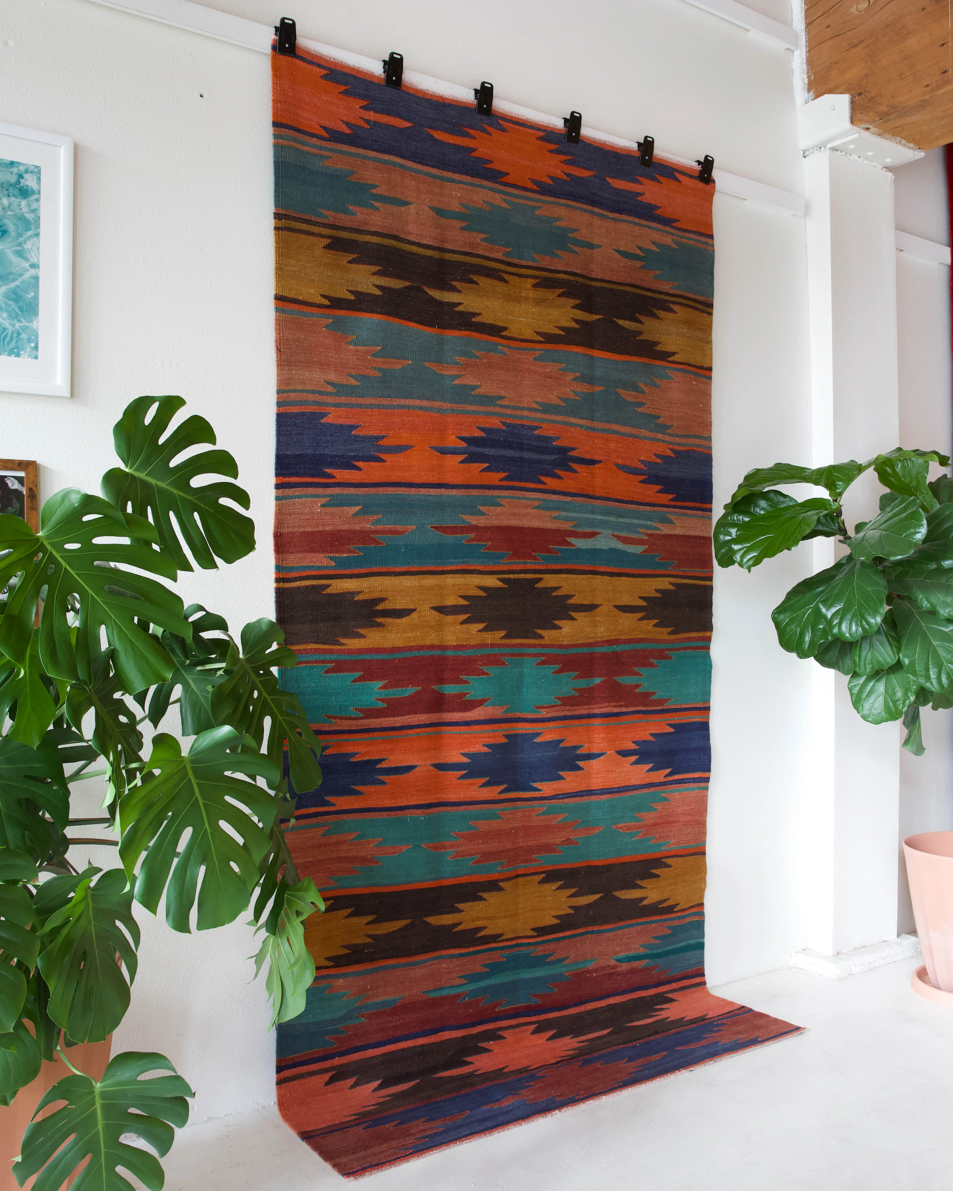 Vintage Afyon Kilim Rug 5'x10'3"