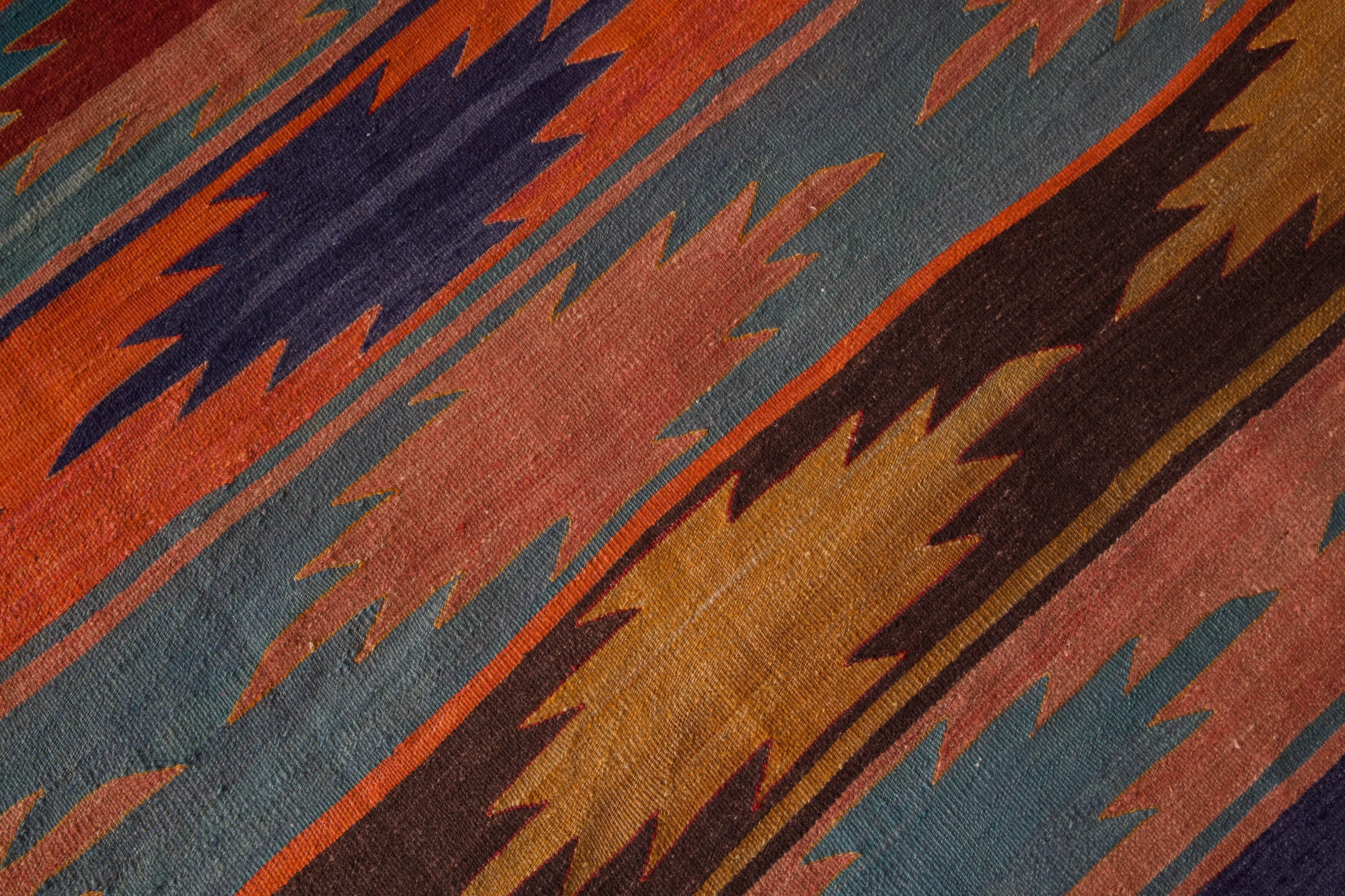 Vintage Afyon Kilim Rug 5'x10'3"