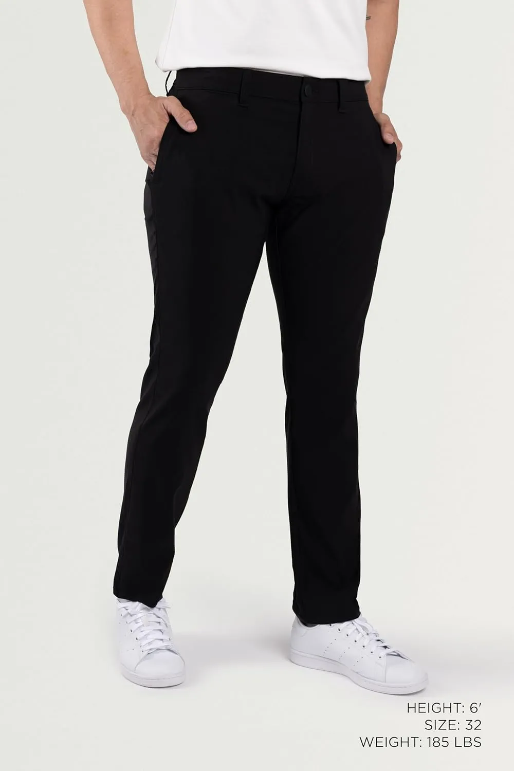 X RAY Stretch Slim Fit Golf Pants Men with Pockets - Tapered Lightweight Mens Golf Pants (Available in 30-38)