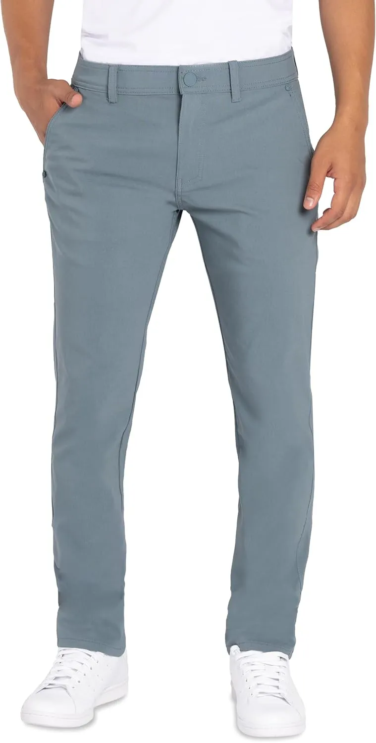 X RAY Stretch Slim Fit Golf Pants Men with Pockets - Tapered Lightweight Mens Golf Pants (Available in 30-38)