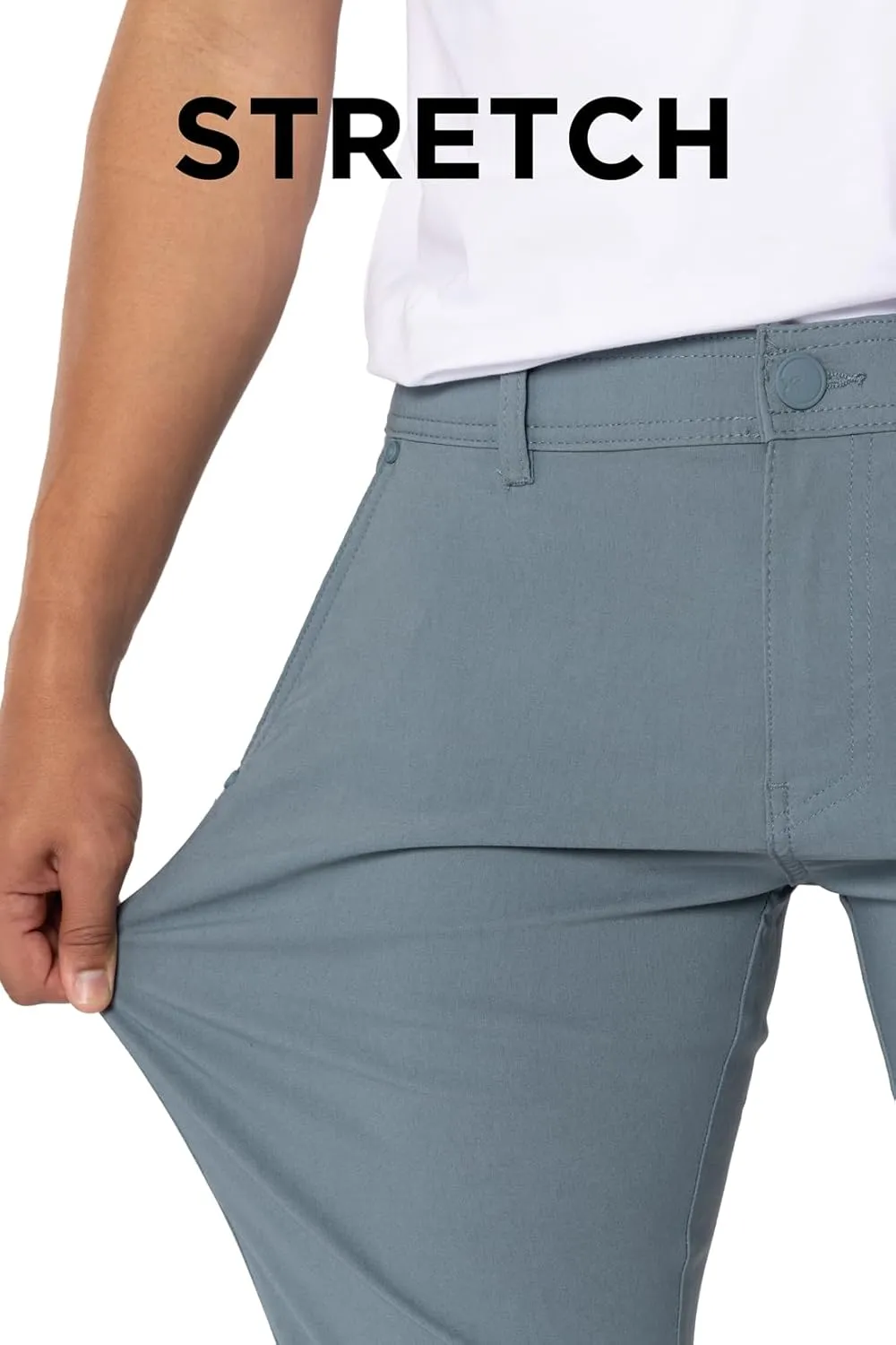 X RAY Stretch Slim Fit Golf Pants Men with Pockets - Tapered Lightweight Mens Golf Pants (Available in 30-38)