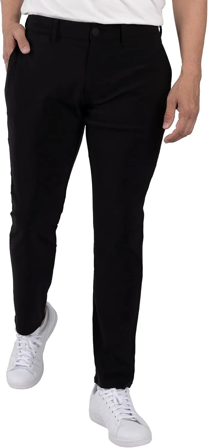 X RAY Stretch Slim Fit Golf Pants Men with Pockets - Tapered Lightweight Mens Golf Pants (Available in 30-38)