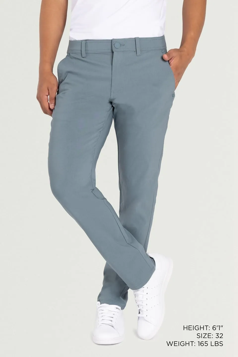 X RAY Stretch Slim Fit Golf Pants Men with Pockets - Tapered Lightweight Mens Golf Pants (Available in 30-38)