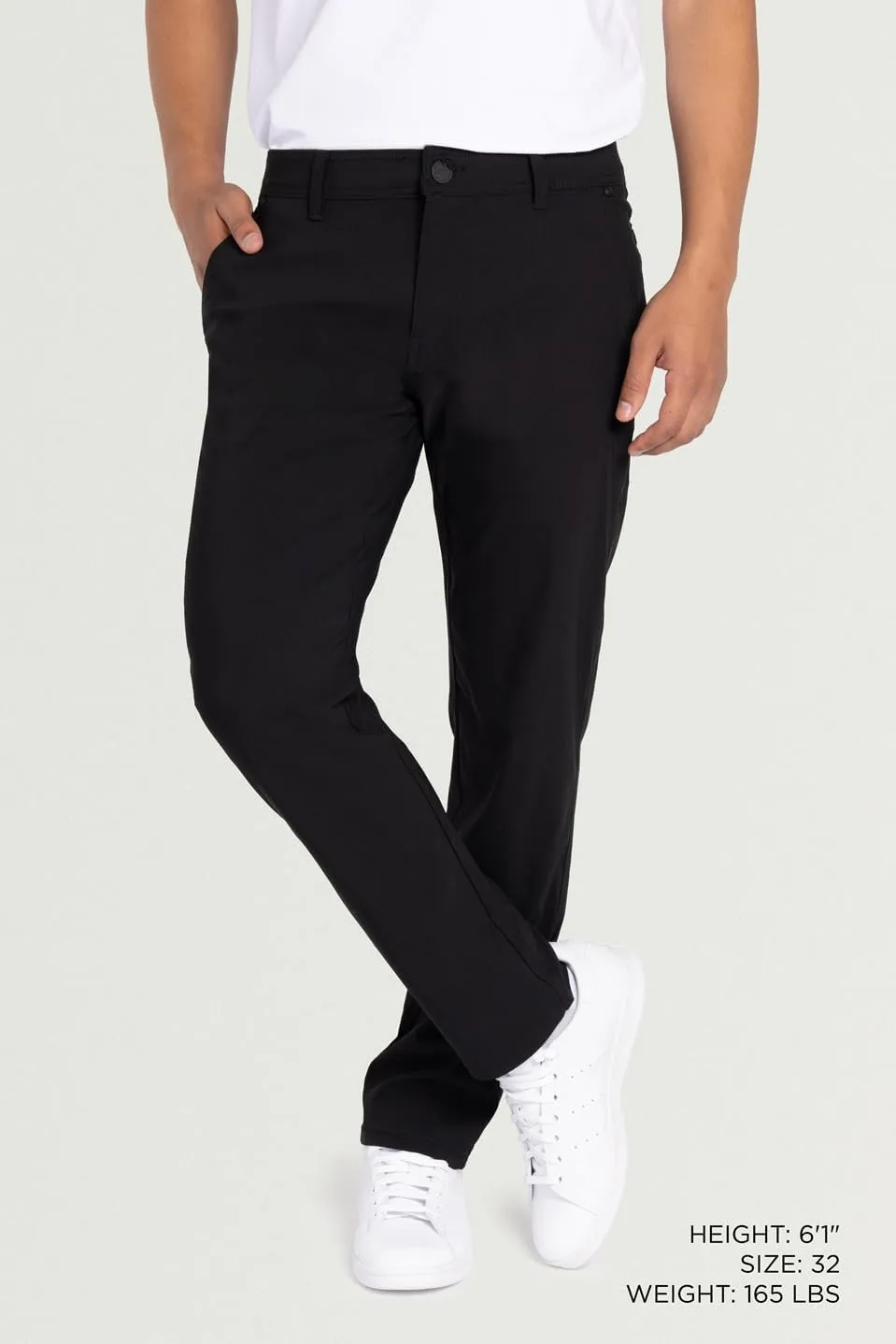 X RAY Stretch Slim Fit Golf Pants Men with Pockets - Tapered Lightweight Mens Golf Pants (Available in 30-38)