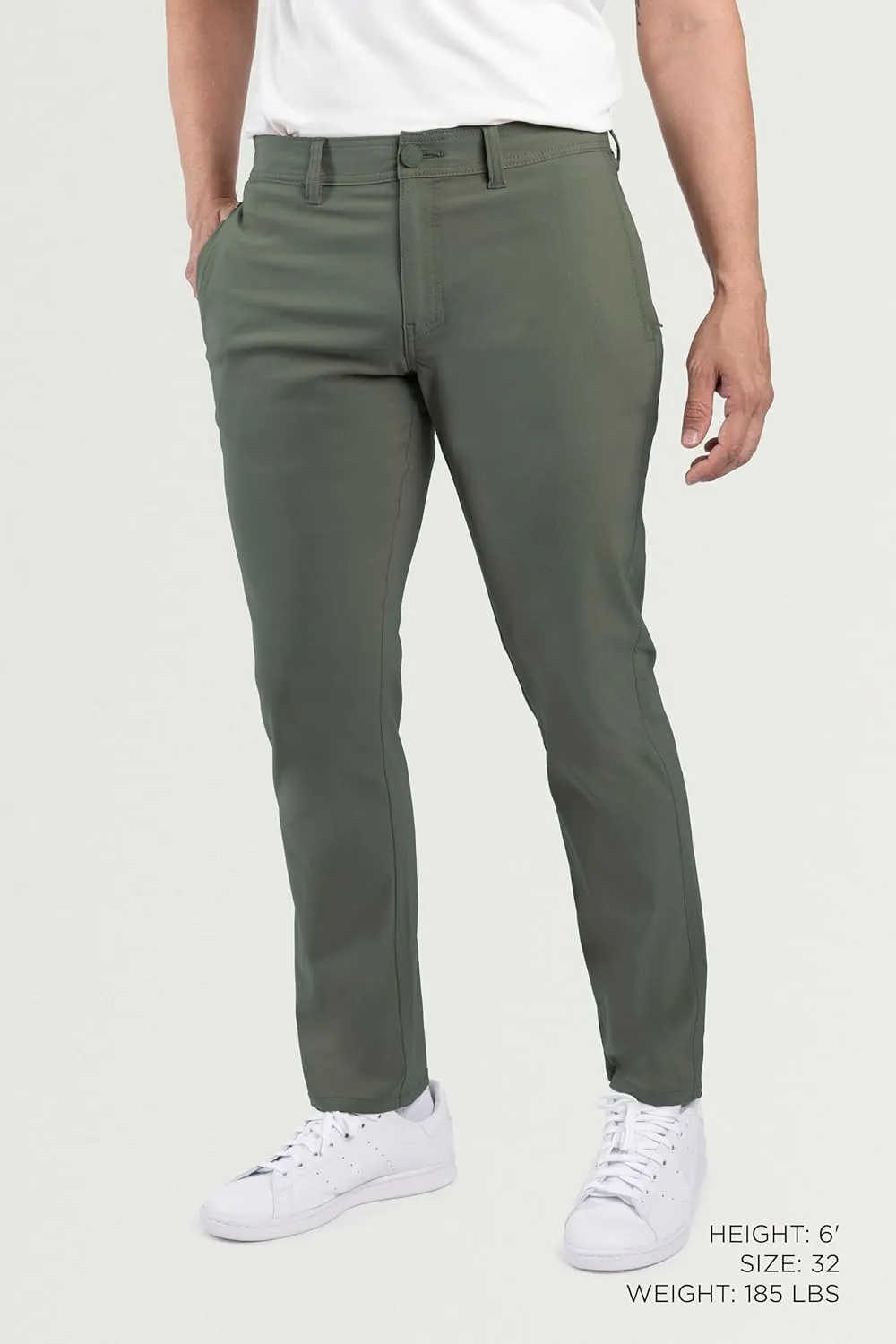 X RAY Stretch Slim Fit Golf Pants Men with Pockets - Tapered Lightweight Mens Golf Pants (Available in 30-38)