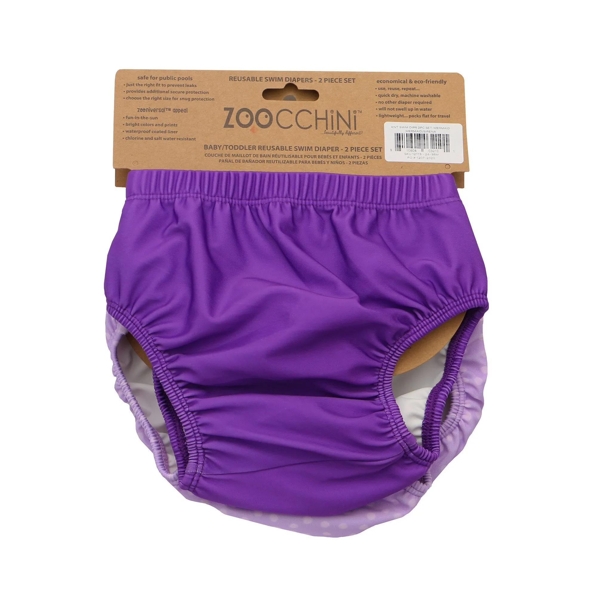 ZOOCCHINI - Knit Swim Diaper 2 Pc Set - Shark - 6-12M