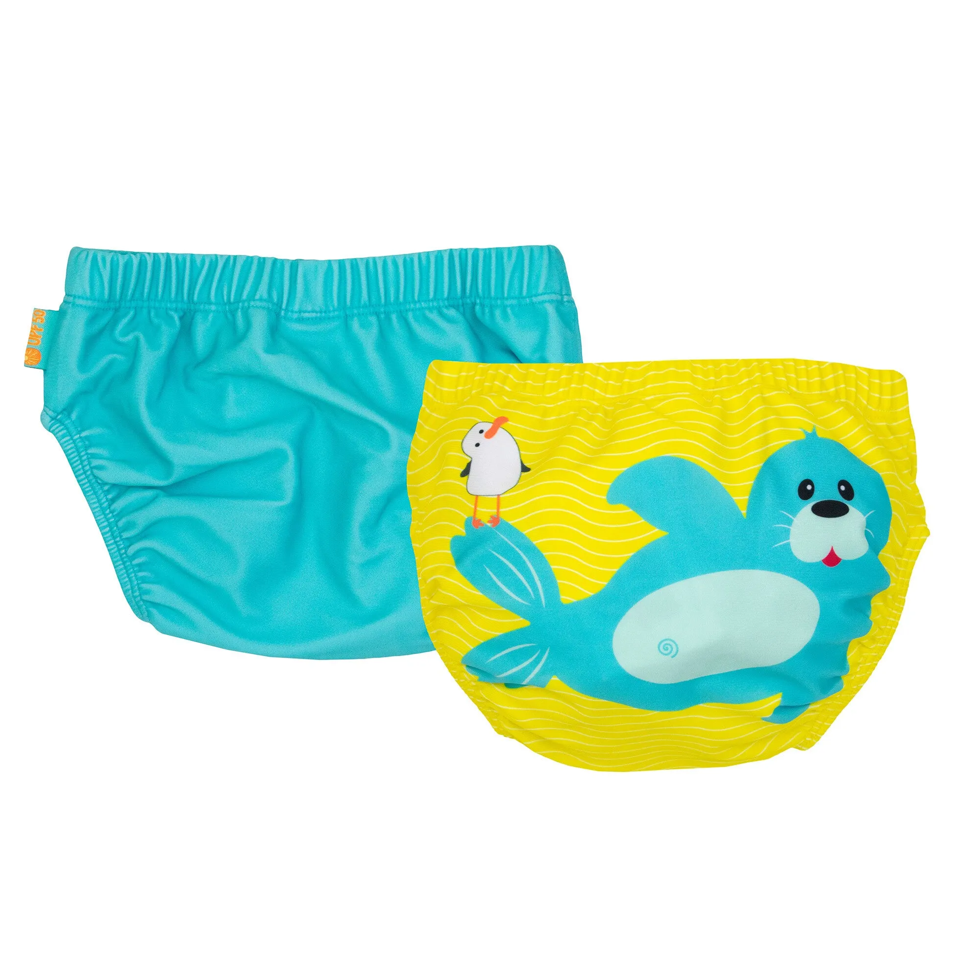 ZOOCCHINI - Knit Swim Diaper 2 Pc Set - Shark - 6-12M